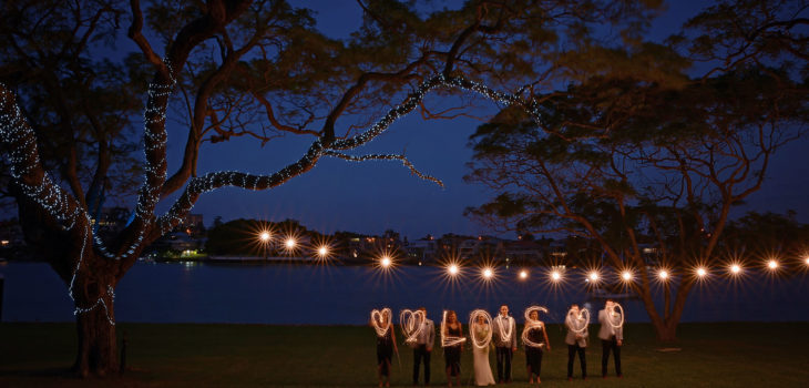 sparkler wedding night wedding photos